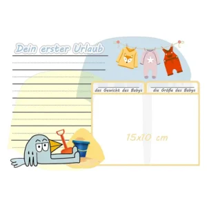 Kalender des ersten Lebensjahres für Fotos