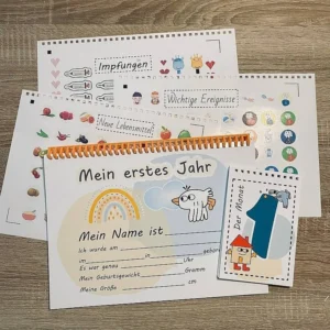 Kalender für das erste Lebensjahr Geschenke für Babys